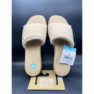 Reef Women's Super Comfy Beige Slide Sandals Size 9